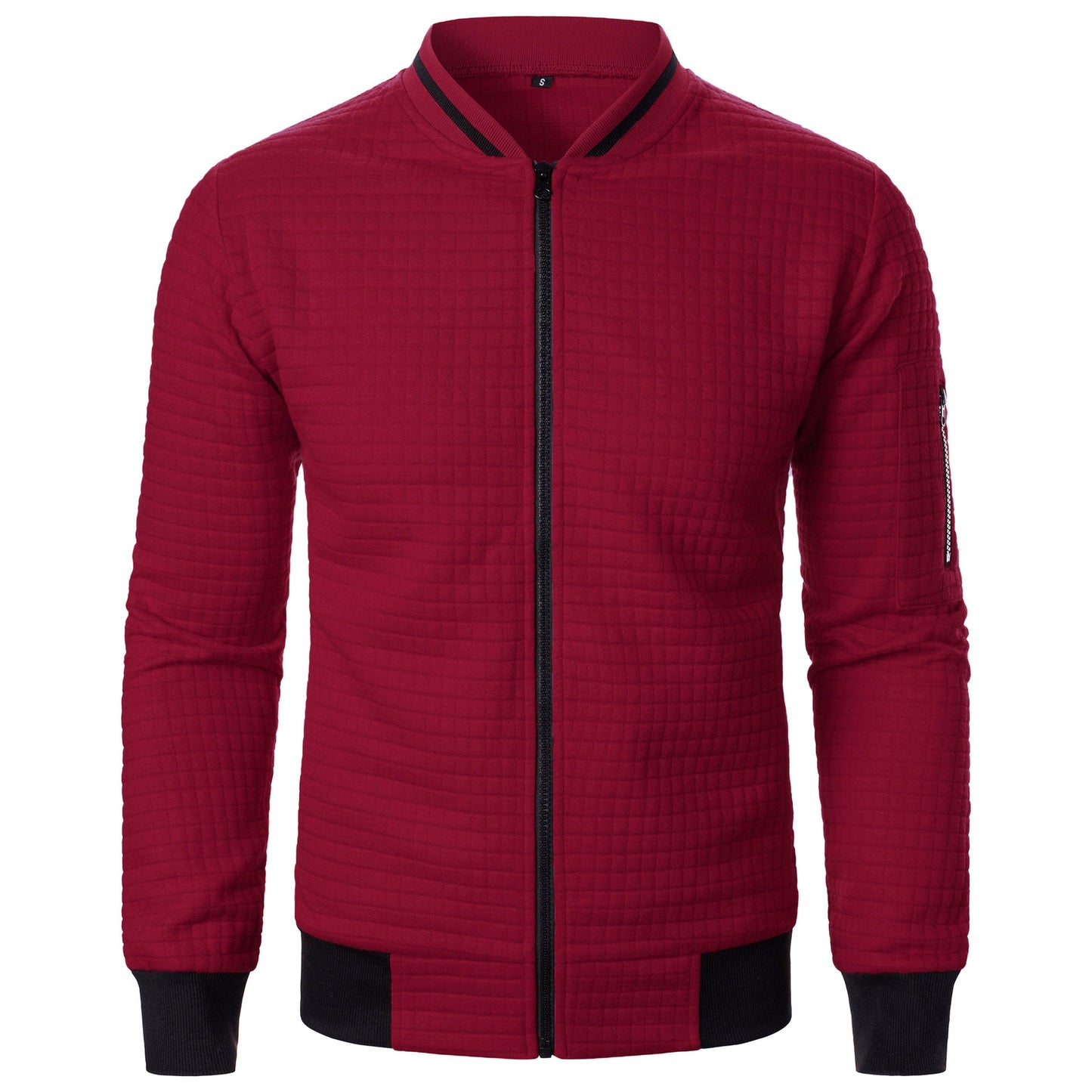 Herren Steppjacke Sportlich Funktionell mit Strukturdesign