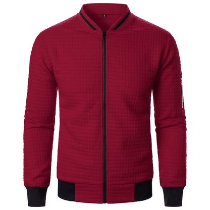 Herren Steppjacke Sportlich Funktionell mit Strukturdesign