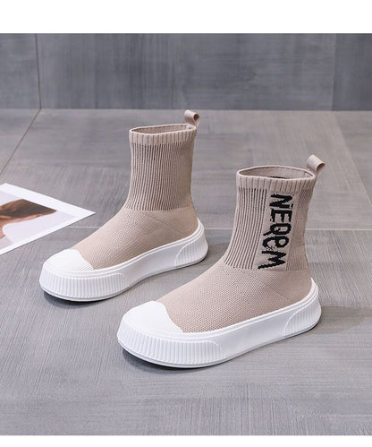 Damen Sneaker Socken Schuhe Elastisch Modern Heidi Style