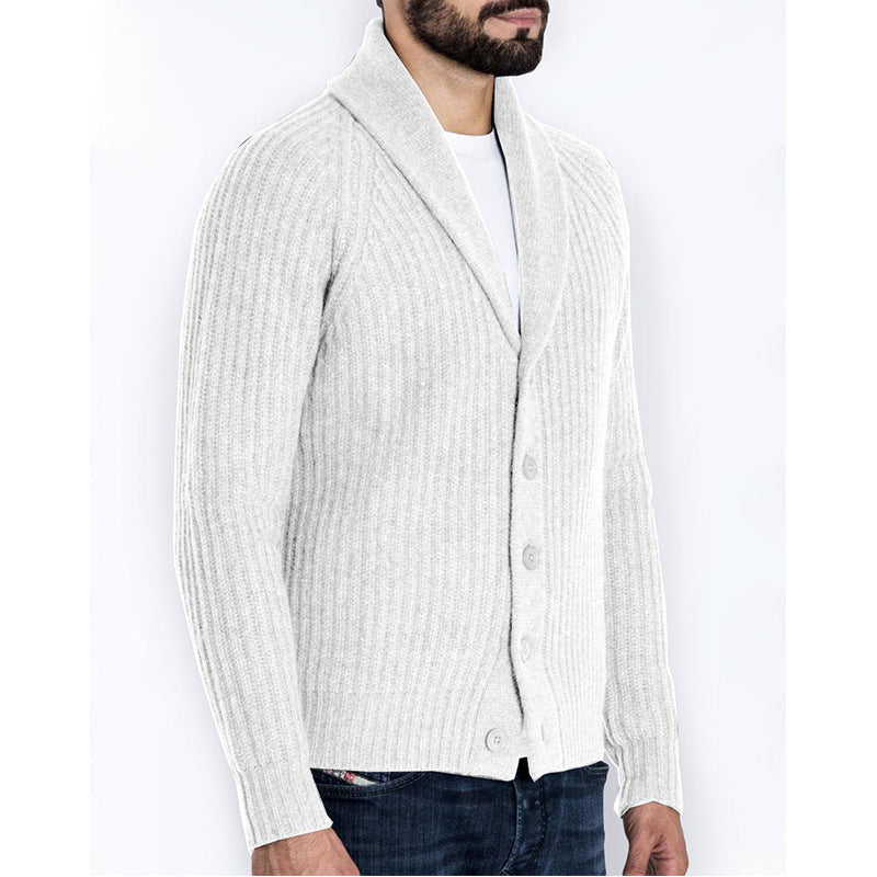 Herren Strickjacke Modern Schalkragen Übergröße