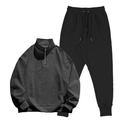 Herren Trainingsanzug Set Sportlich Modern mit Taschen