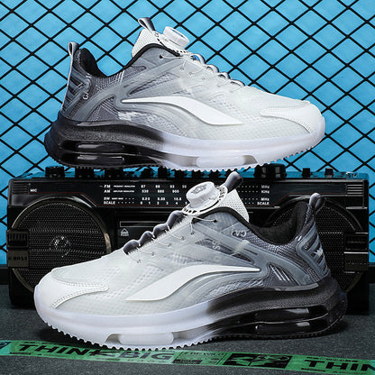 Damen Sneaker Sportlich Luftpolster Schnellschnürsystem