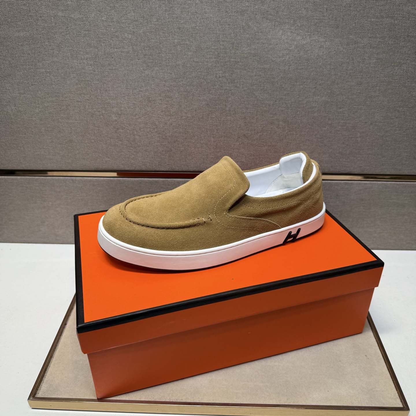 Damen Sneaker Slip-On Elegant Bequem Komfortschuh