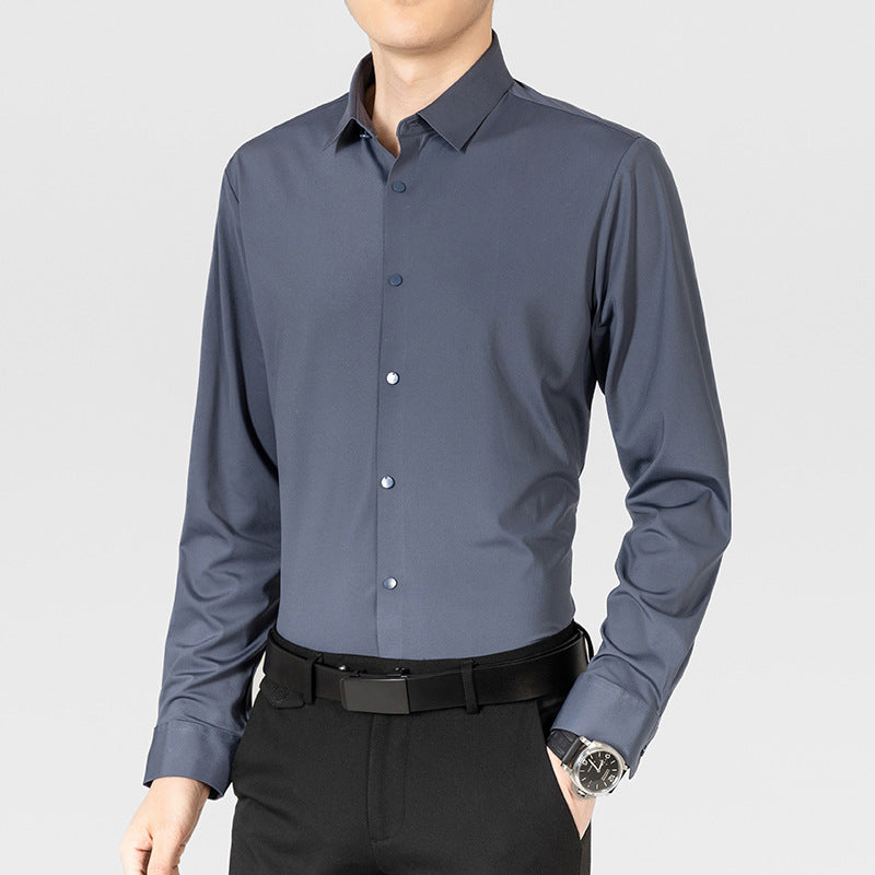Elegantes Langarmhemd Herren Modern Bequem