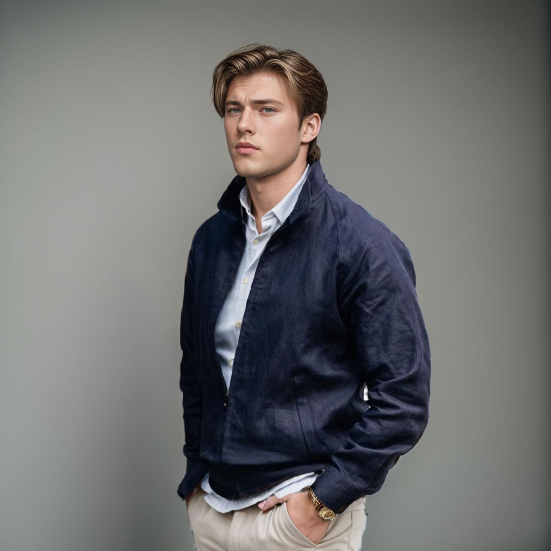 Herren Übergangsjacke Leicht Sommerjacke Modern - BerlinGlamour