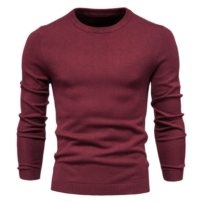 Herren Pullover Rundhals aus Baumwolle Hochwertig Bequem