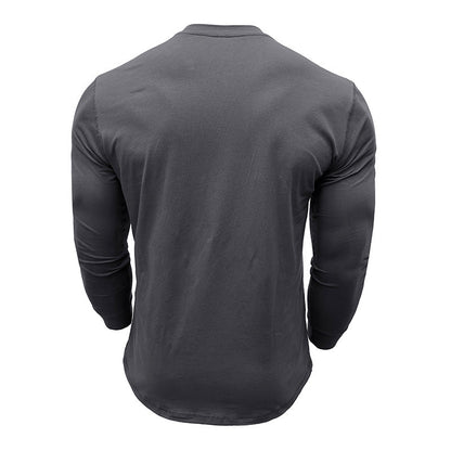 Herren Henley-Shirt Knopfleiste Modern Berlin Style