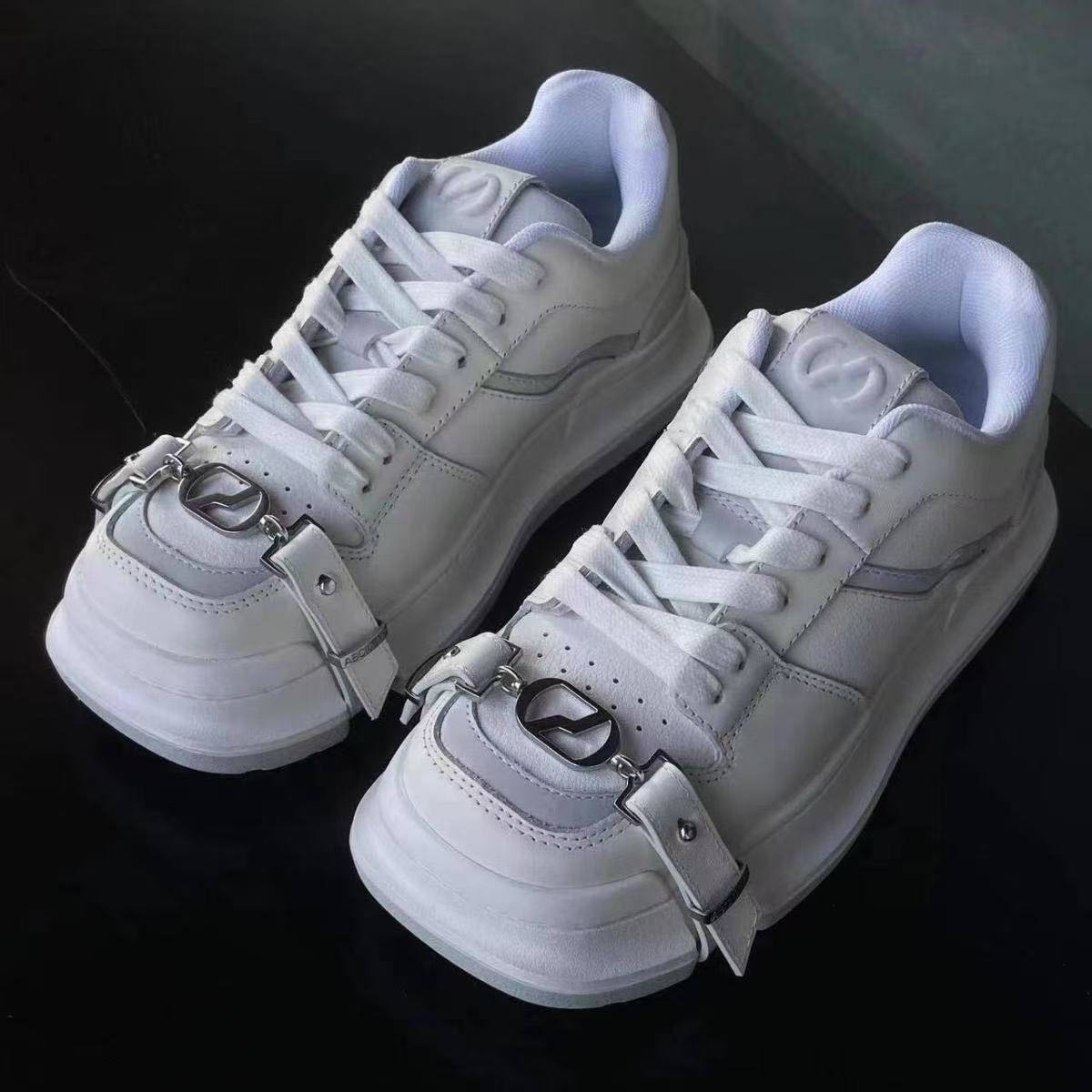 Damen Sneaker Schnallenverschluss Modern Sportlich