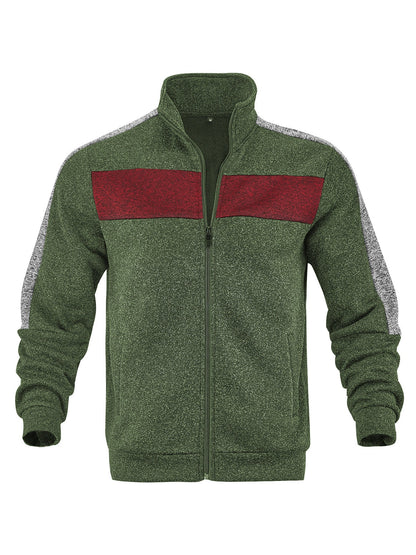 Herren Fleecejacke Sportlich Reflektierend Warm