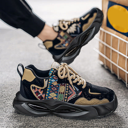 Damen Sneaker Bequem Ethno Design ModeSchuhe