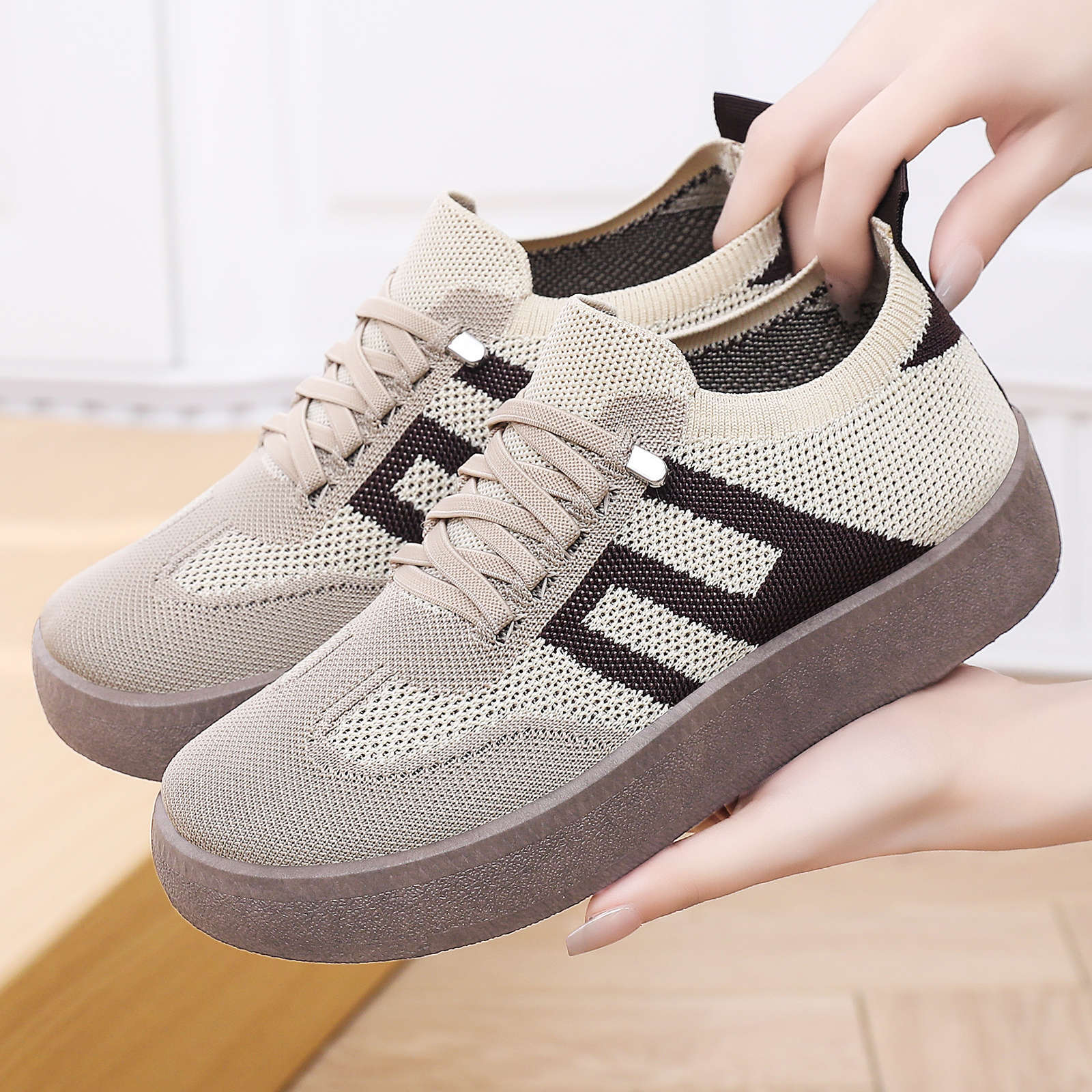 Damen Sneaker Bequem Plattformsohle Hochzeitsschuhe - BerlinGlamour