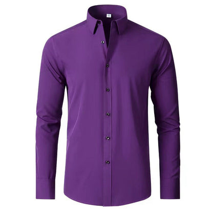 Herren Langarmhemd Slim Fit Elegantes Berlin Style