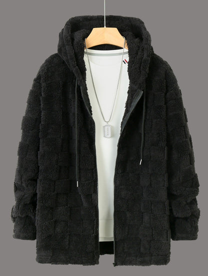 Herren Kuschelige Fleecejacke mit Kapuze und Taschen BerlinGlamour, eine elegante und stylische Lampe, die Ihre Garderobe und Dekorationen zum strahlen lässt. Die Lampe ist aus hoch