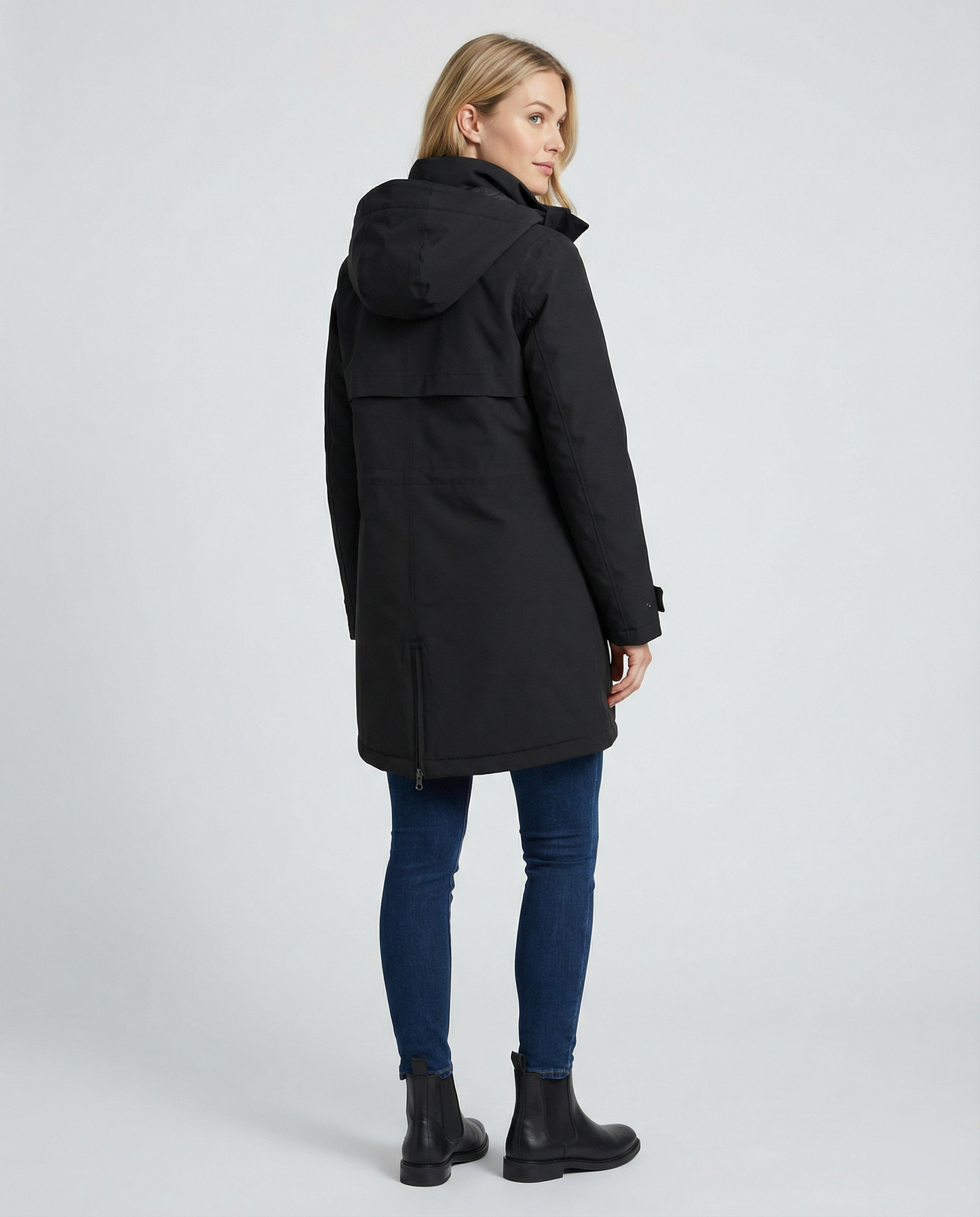 Damen Parka Jacke Sportlich Wasserdicht mit Taschen