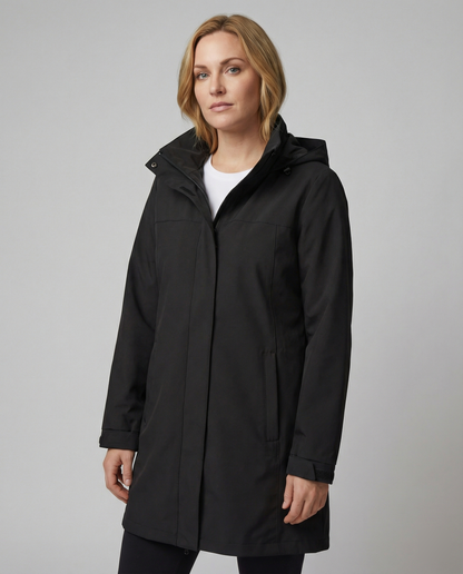 Damen Parka Jacke Sportlich Wasserdicht mit Taschen - BerlinGlamour