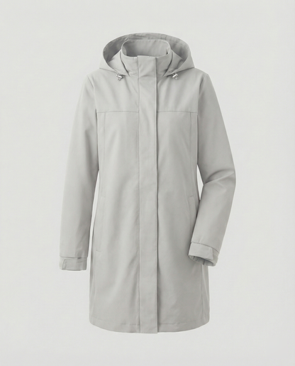 Damen Parka Jacke Sportlich Wasserdicht mit Taschen