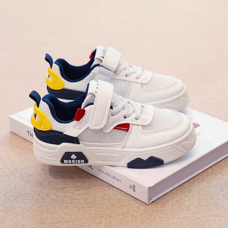 Damen Sneaker Atmungsaktiv Klett Schuhe Bequem