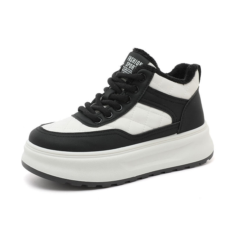 Damen Sneaker Sportlich High-Top Weichfutter Rutschfest