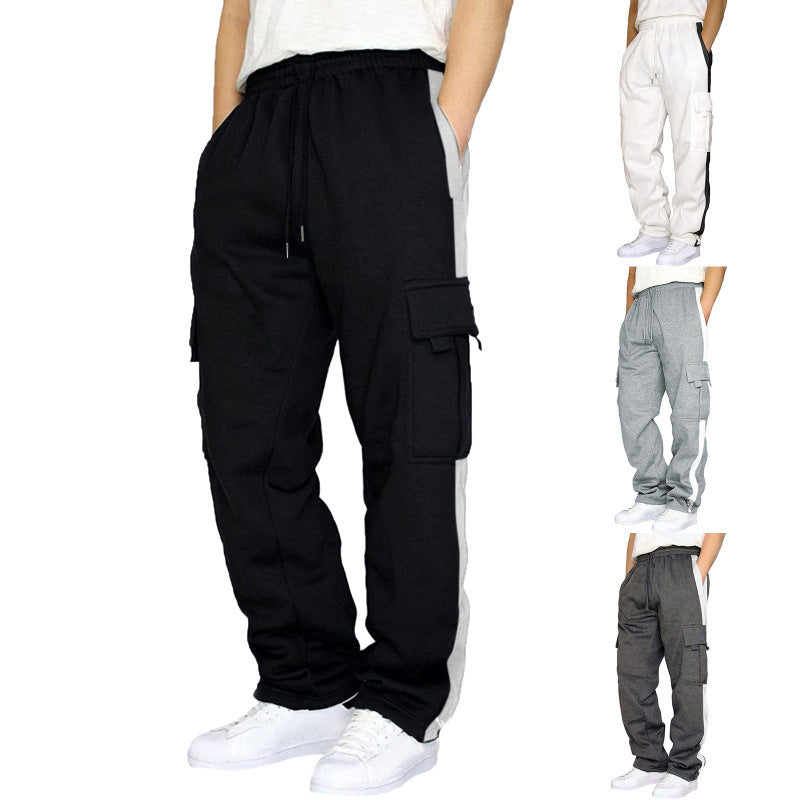 Herren Cargo-Hose Elastisch Viel Taschen Modern - BerlinGlamour