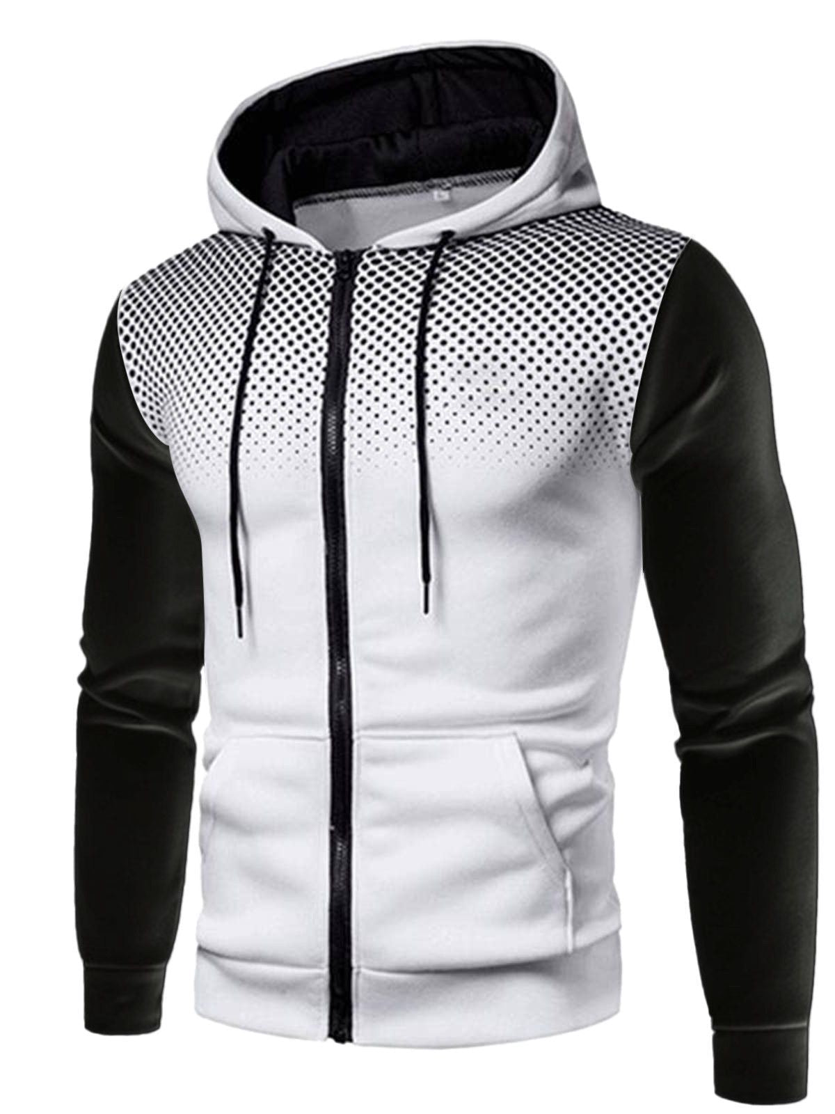 Sportliche Kapuzenjacke mit kontrastierenden Einsätzen Berlin-Glamour