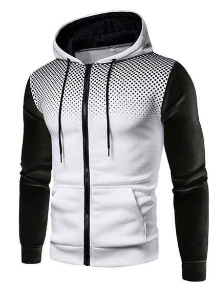 Sportliche Kapuzenjacke mit kontrastierenden Einsätzen Berlin-Glamour