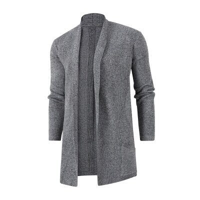 Herren Strickjacke Offener Schnitt Mit Taschen Großzügig