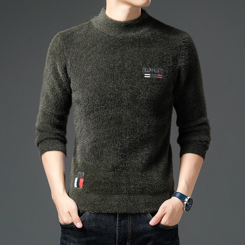 Herren Pullover Stehkragen Weich Modern
