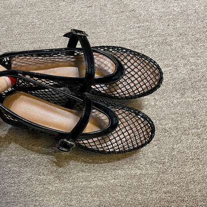 Damen Schnürschuhe Netzdesign Elegant Hochzeitsschuhe
