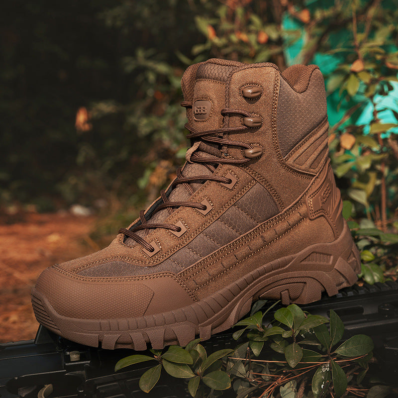 Herren Outdoor-Stiefel Wasserdicht mit Knöchelschutz und rutschfester Sohle