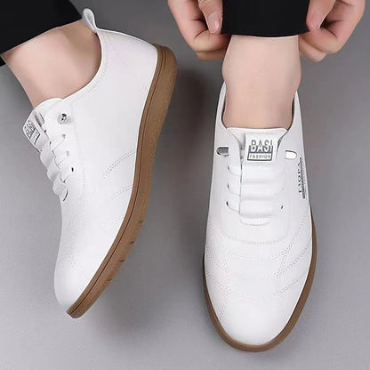 Damen Sneaker Leder Bequem Elegante Mode