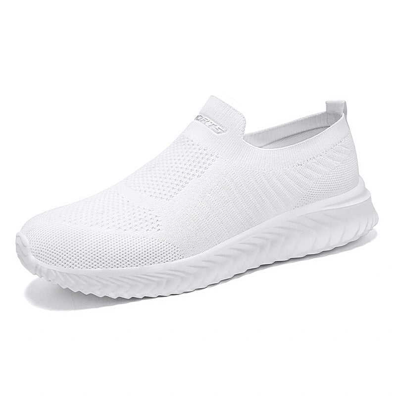 Damen Sneaker Leicht atmungsaktiv Freizeitschuhe Weiss Schwarz