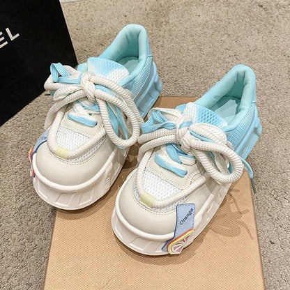 Damen Sneaker atmungsaktiv Farbenfroh Komfortschuh