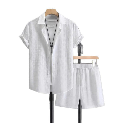 Herren Strandbekleidung Set Kurzarm Sommer Modern