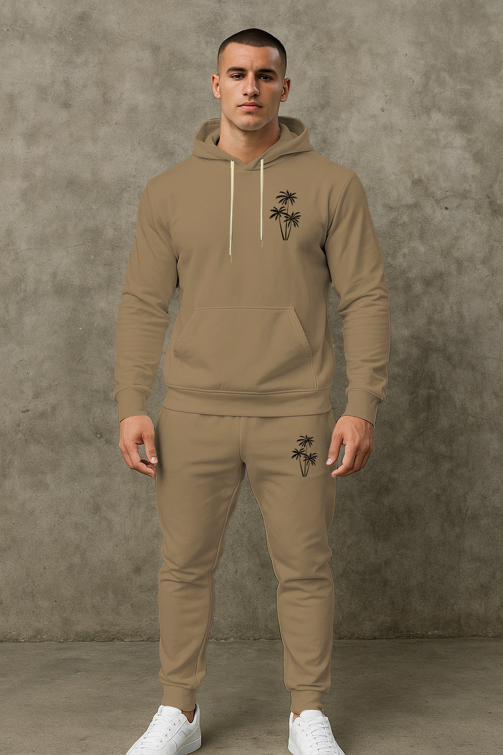 Herren Jogginganzug Kapuzenpullover Bequem Sportlich