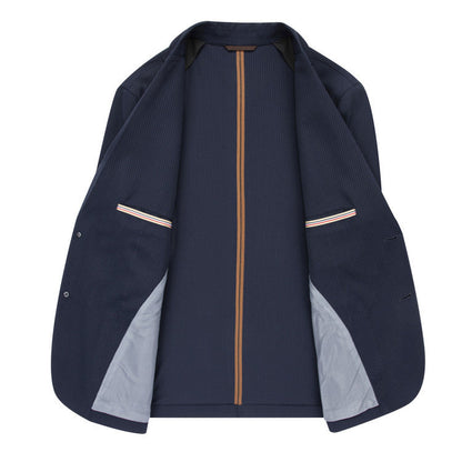 Herren Blazer Jacke Slim Fit Streifen Elegant