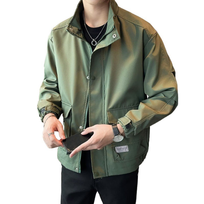 Militärjacke Unisex Modern mit hohem Kragen Trendy