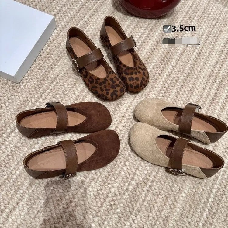 Damen Ballerinas Elegante Riemen Detail Bequem