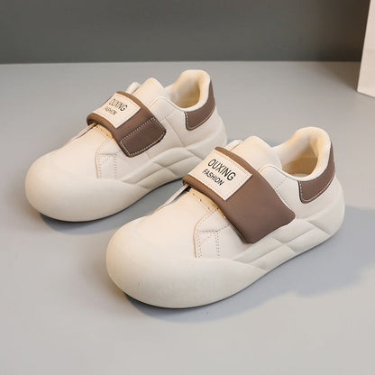 Damen Sneaker Sportlich Klettverschluss Modisch Schwarz