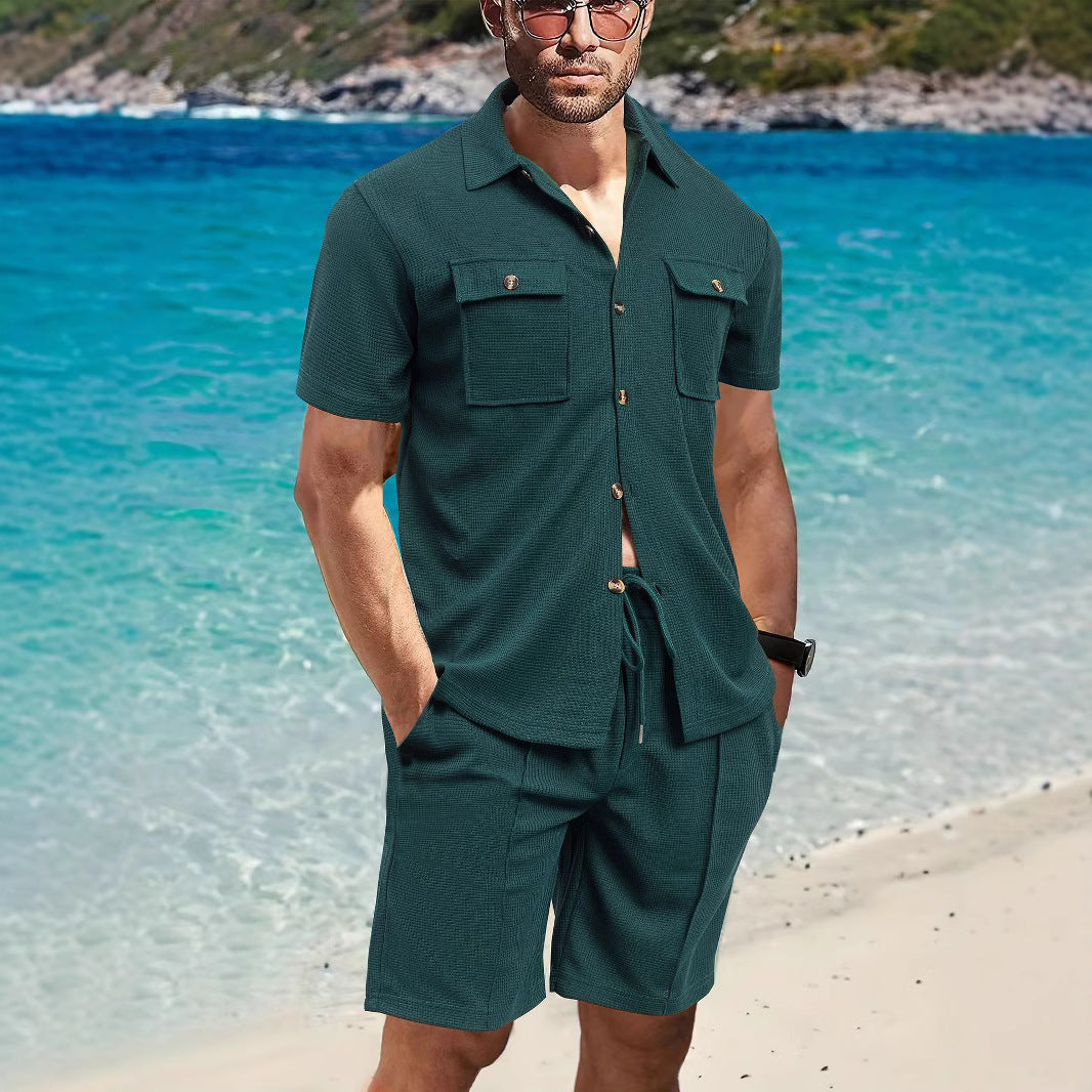 Herren Oberteil Freizeit atmungsaktiv mit Taschen Modern
