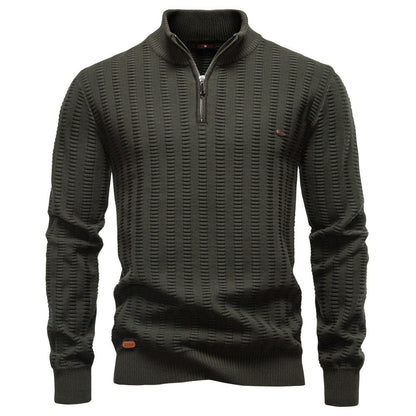 Herren Pullover Strukturiert Halbzipp Modisch Berlin