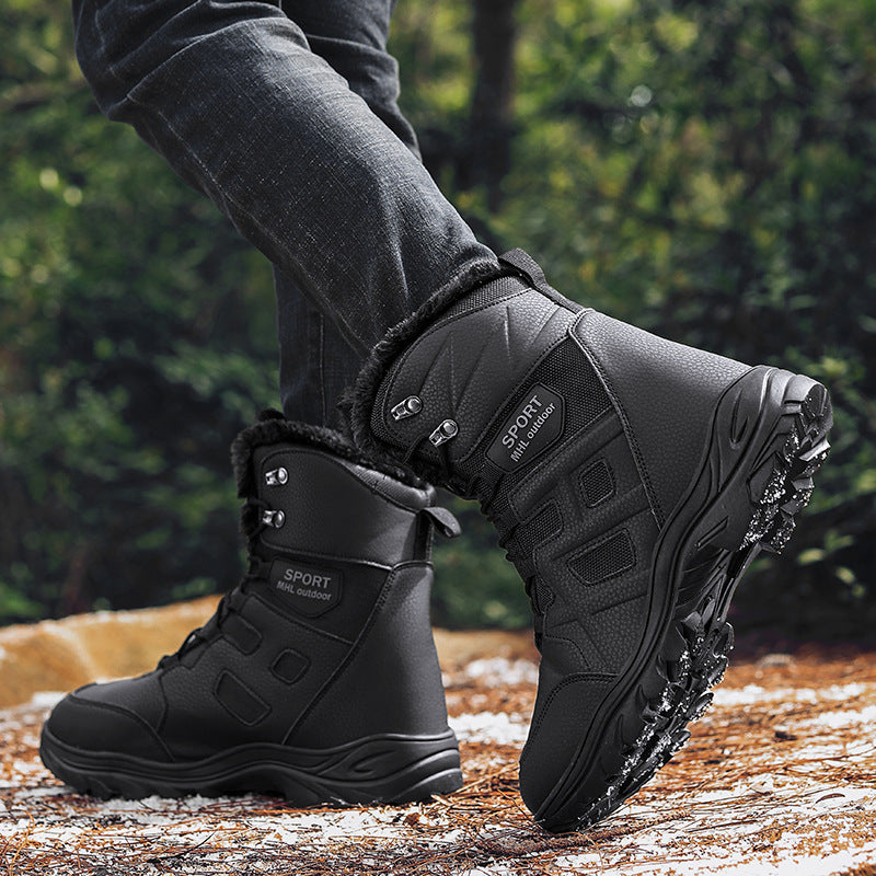 Wanderstiefel Damen Warm Winterstiefel Rutschfest