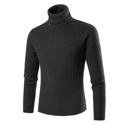 Herren Rollkragenpullover Strick Modern Style