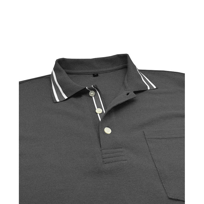 Herren Polo-Shirt Langarm Modern Elegant