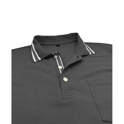Herren Polo-Shirt Langarm Modern Elegant