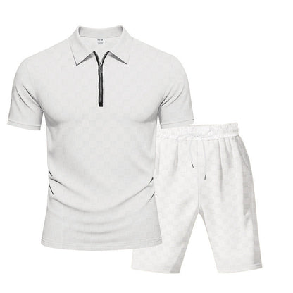 Herren Sportset KurzarmFunctional mit Strukturdesign Modern