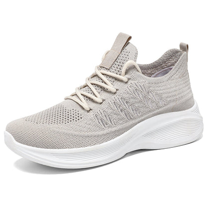 Damen Sneaker Sportlich Elastisch Knit Schuhe