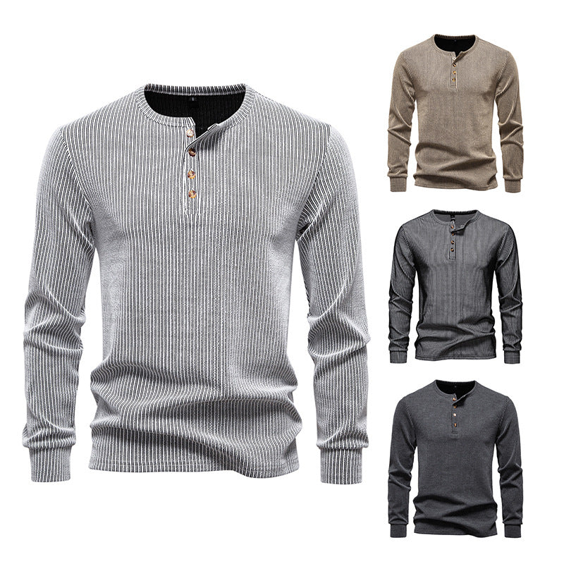Herren Langarmshirt Streifenmuster Modern Berlin - BerlinGlamour