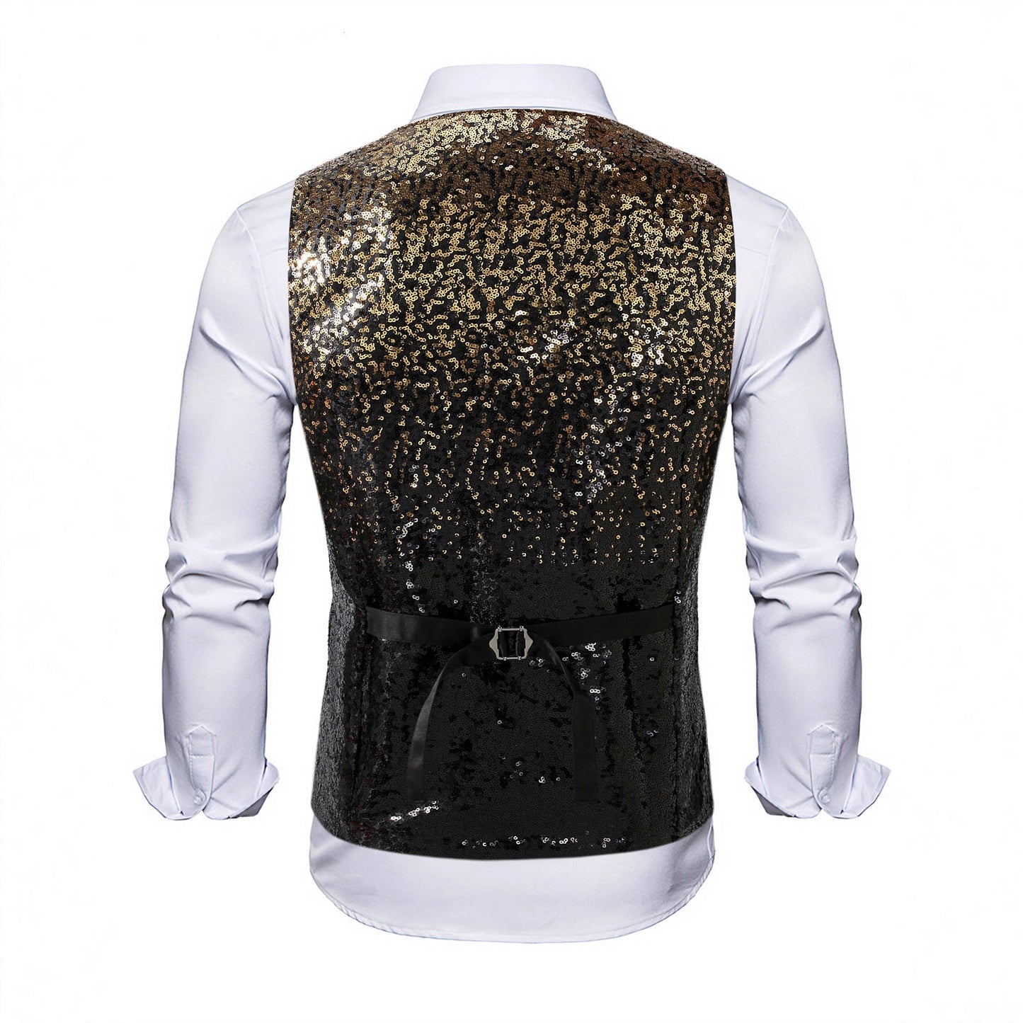 Eleganter Pailletten Blazer Herren Abendjacke Glitzernd