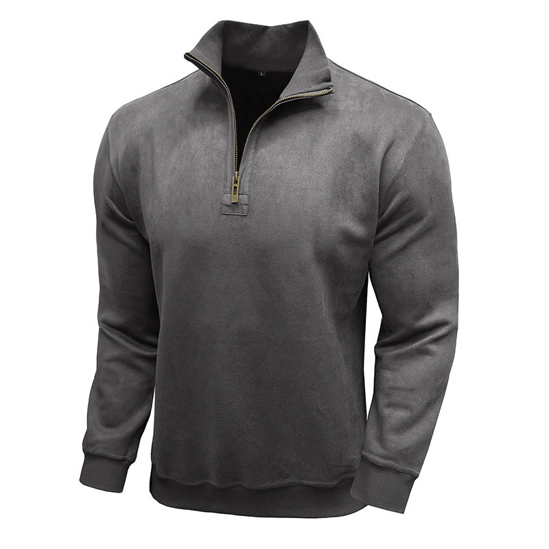 Modischer Stehkragenpullover Herren Trendy Übergröße