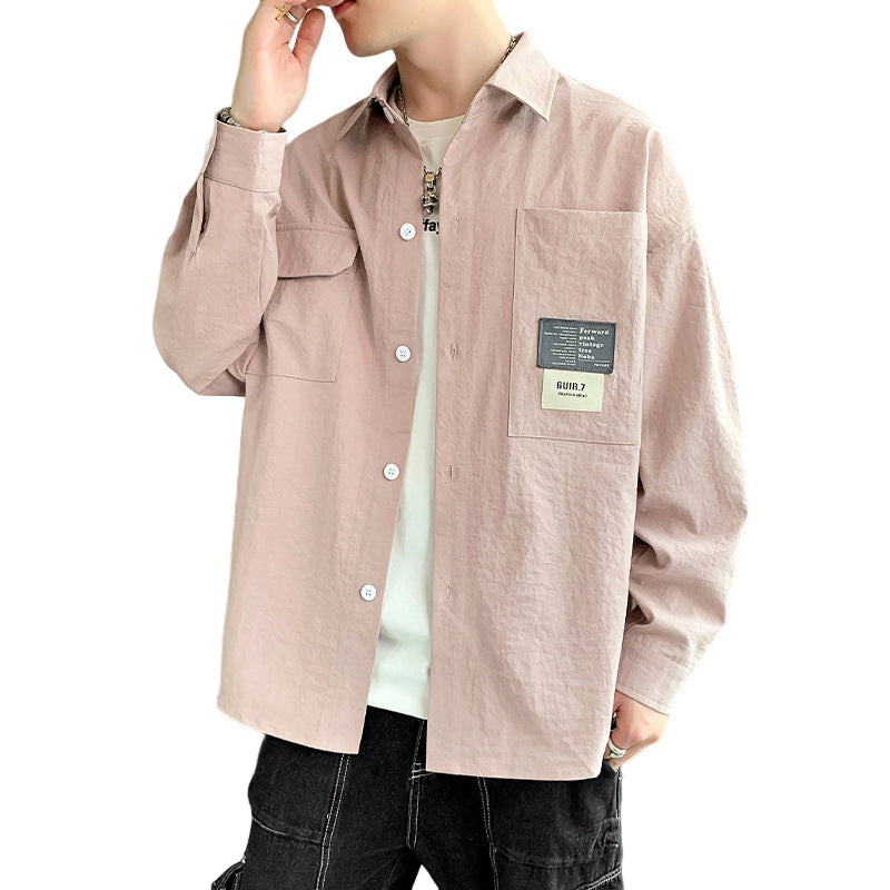 Herren Hemdjacke Utility Style Modern mit Taschen - BerlinGlamour